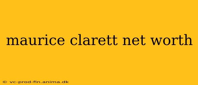 maurice clarett net worth