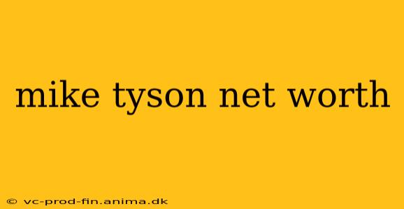mike tyson net worth