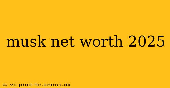 musk net worth 2025