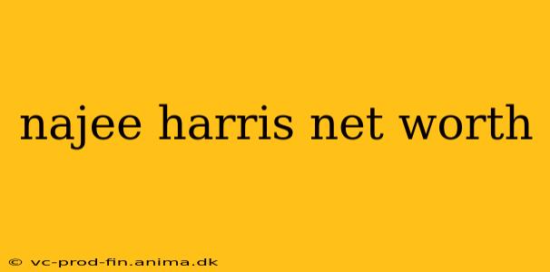 najee harris net worth