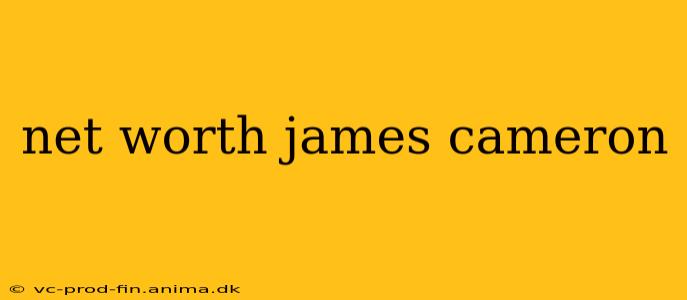 net worth james cameron