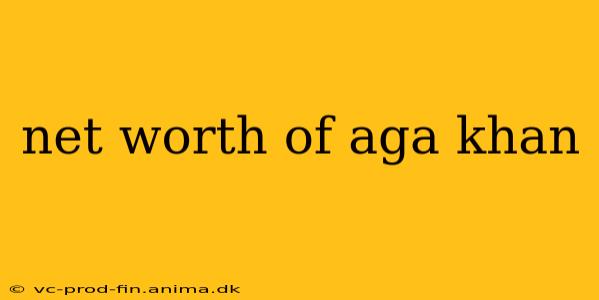 net worth of aga khan
