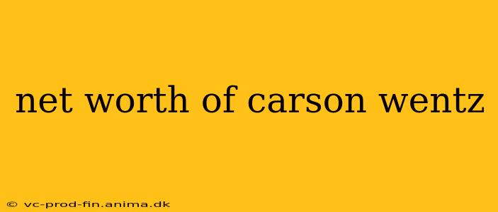 net worth of carson wentz