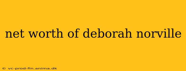 net worth of deborah norville