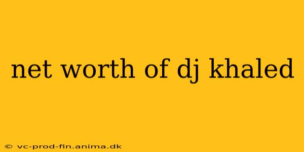net worth of dj khaled