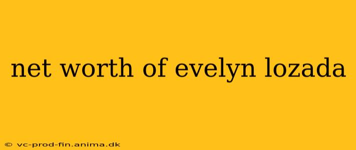 net worth of evelyn lozada