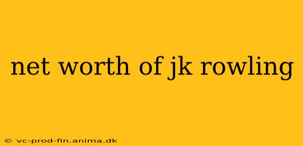 net worth of jk rowling