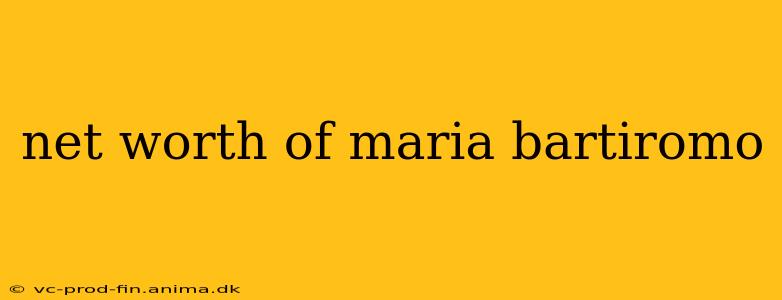 net worth of maria bartiromo