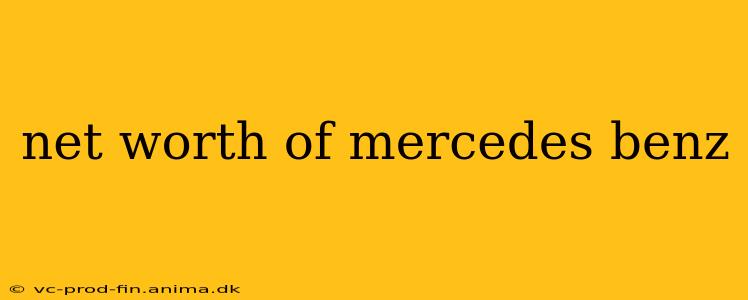 net worth of mercedes benz
