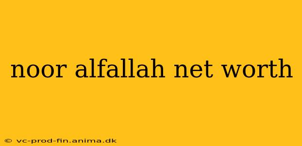 noor alfallah net worth