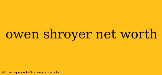 owen shroyer net worth