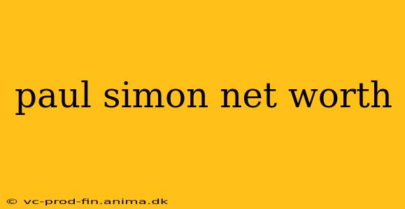 paul simon net worth