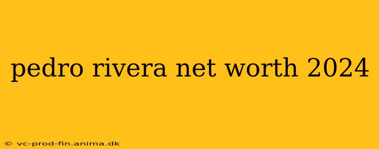 pedro rivera net worth 2024