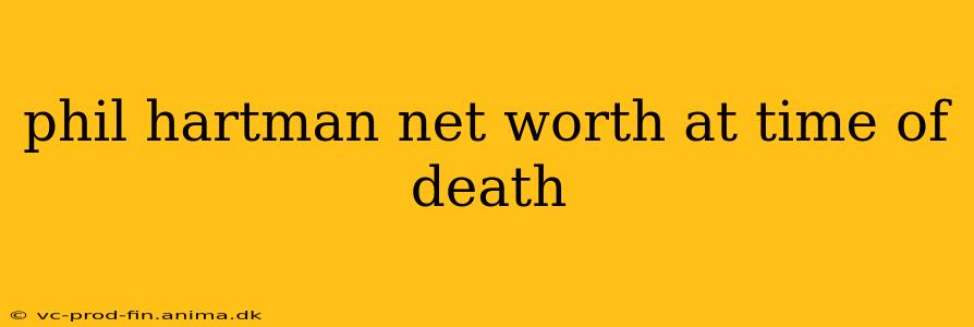 phil hartman net worth at time of death