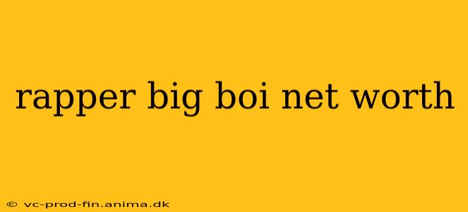 rapper big boi net worth