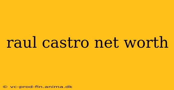 raul castro net worth