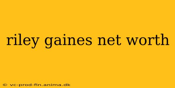 riley gaines net worth
