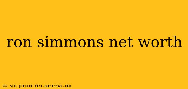 ron simmons net worth