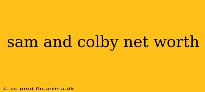 sam and colby net worth