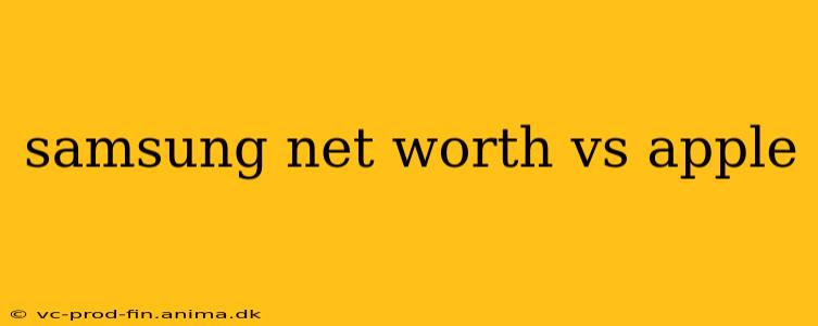 samsung net worth vs apple
