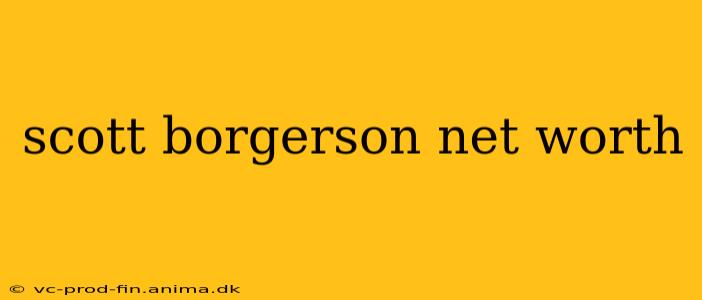 scott borgerson net worth