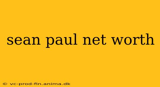 sean paul net worth