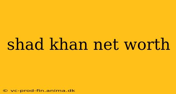 shad khan net worth