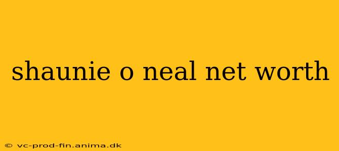 shaunie o neal net worth