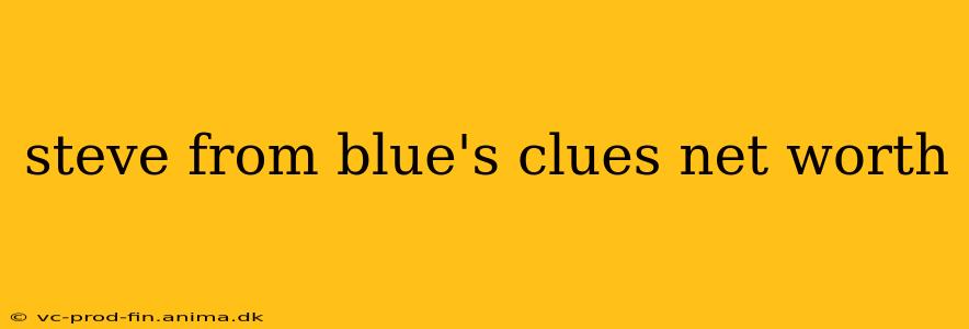 steve from blue's clues net worth