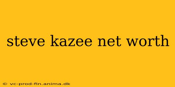 steve kazee net worth