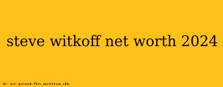 steve witkoff net worth 2024