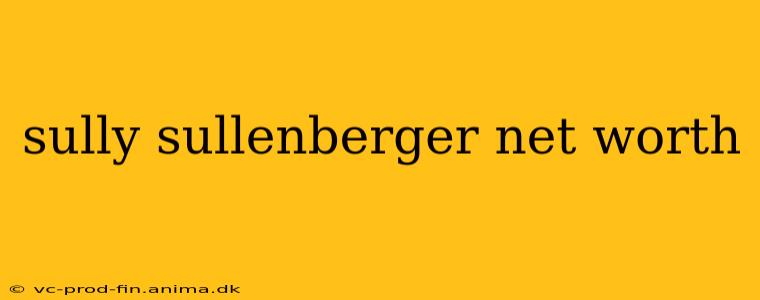 sully sullenberger net worth