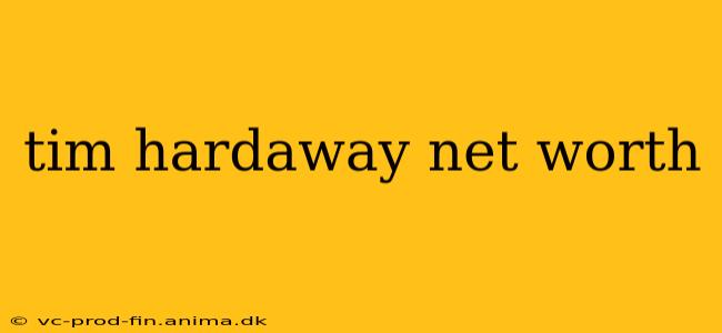 tim hardaway net worth