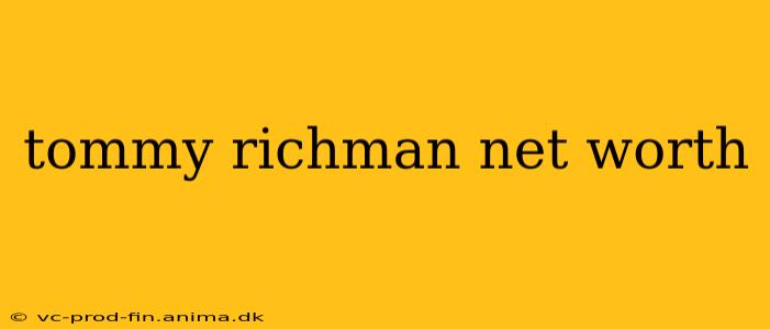tommy richman net worth