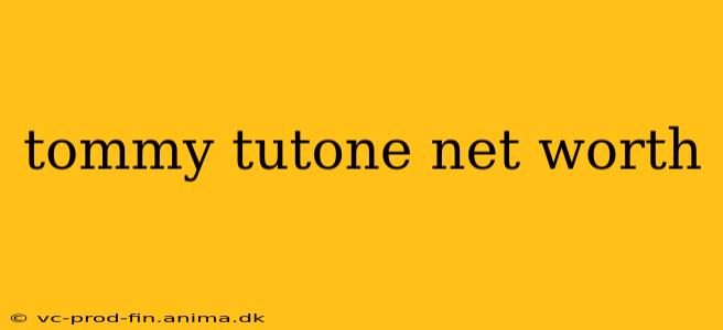 tommy tutone net worth
