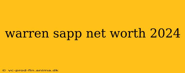 warren sapp net worth 2024