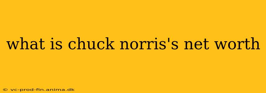 what is chuck norris's net worth