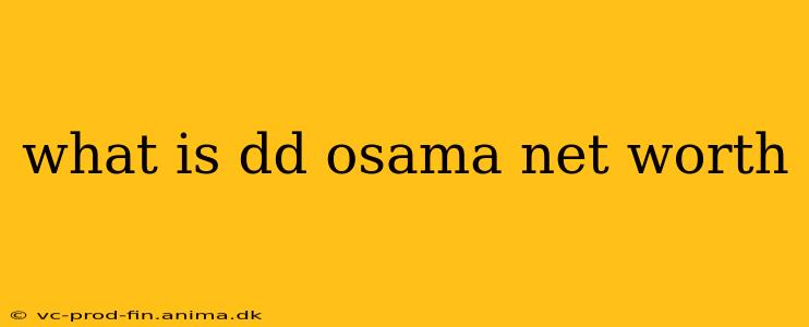 what is dd osama net worth