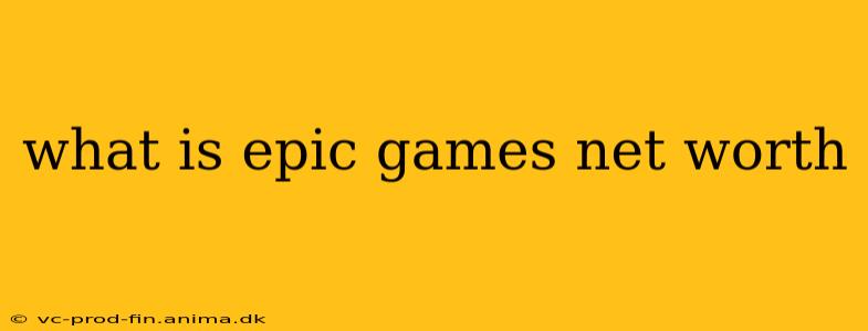 what is epic games net worth