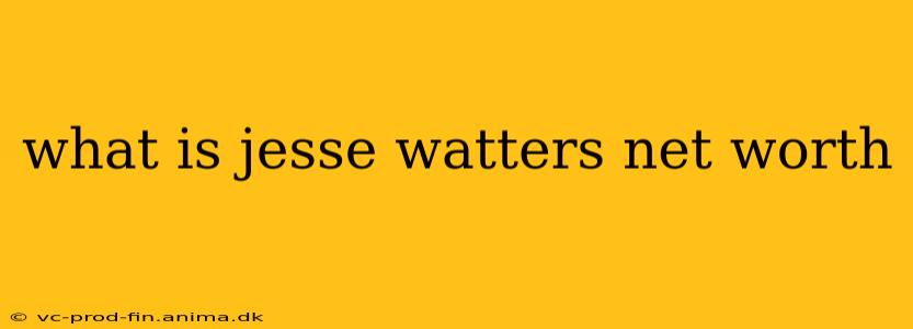 what is jesse watters net worth