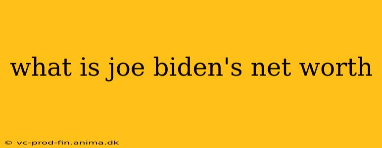 what is joe biden's net worth