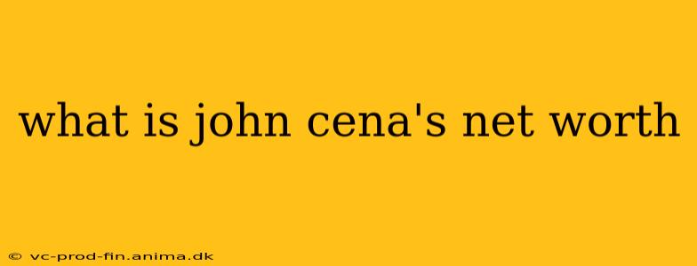 what is john cena's net worth