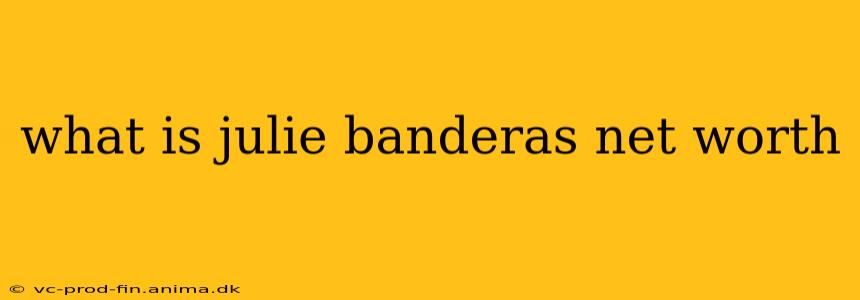 what is julie banderas net worth