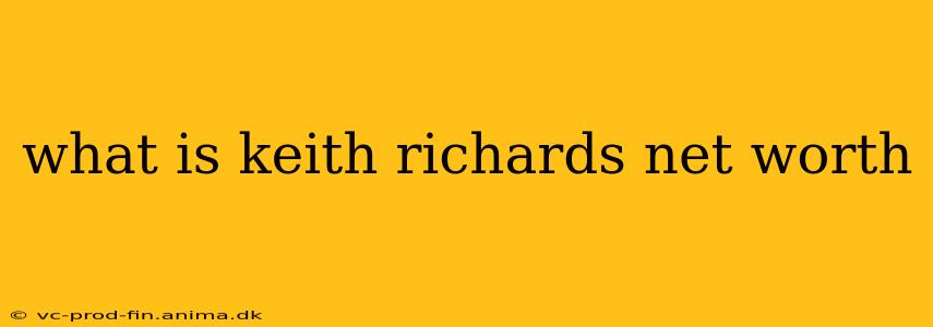 what is keith richards net worth