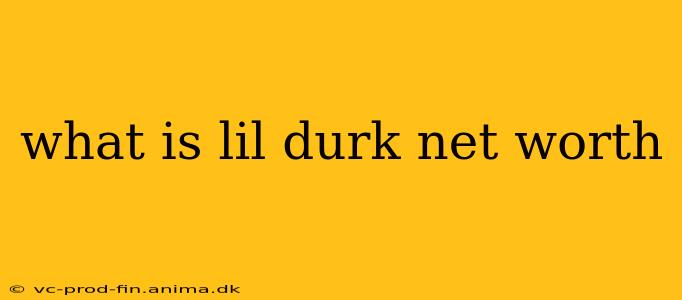 what is lil durk net worth