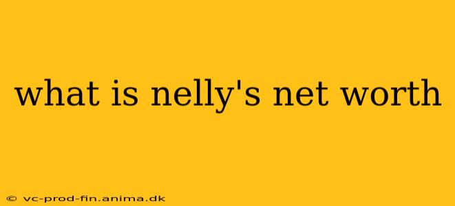what is nelly's net worth