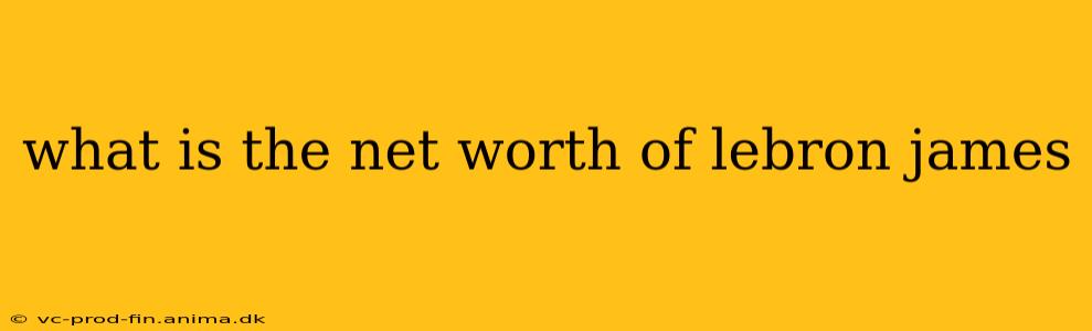 what is the net worth of lebron james
