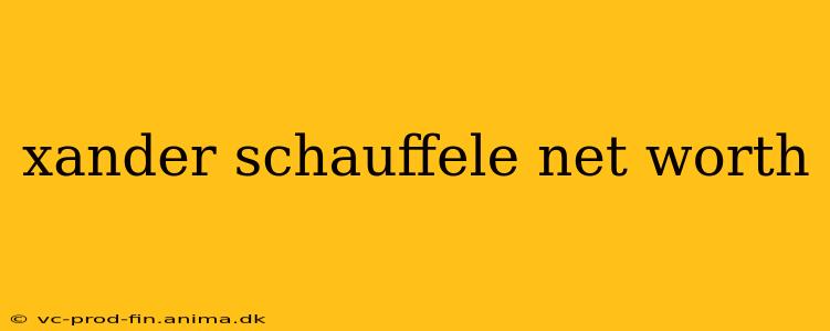 xander schauffele net worth