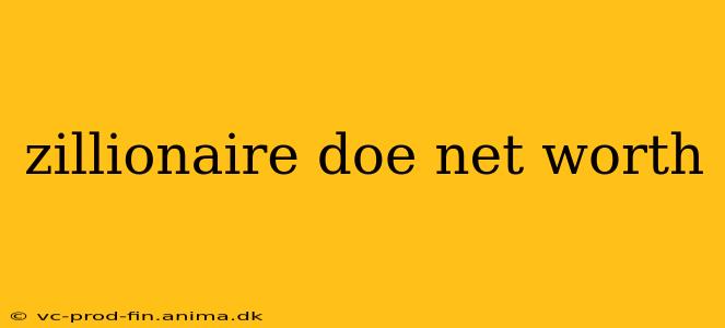 zillionaire doe net worth