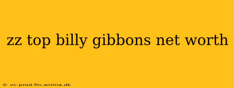 zz top billy gibbons net worth